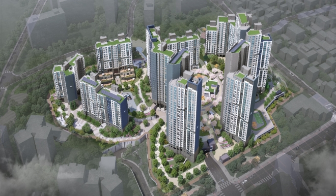 더샵 파크프레스티지 조감도. 제공=포스코건설