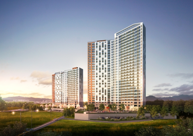 청주 가경 아이파크 4단지 야경 투시도. 제공=HDC현대산업개발