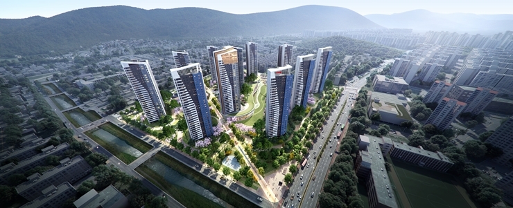 창원 신월2구역 조감도. /사진=HDC현대산업개발.