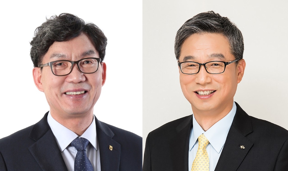 이대훈 농협은행장(왼쪽), 허인 국민은행장./사진=농협은행, 국민은행