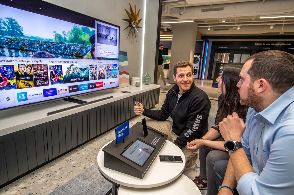 삼성 발렌시아 체험 모습/사진=삼성전자