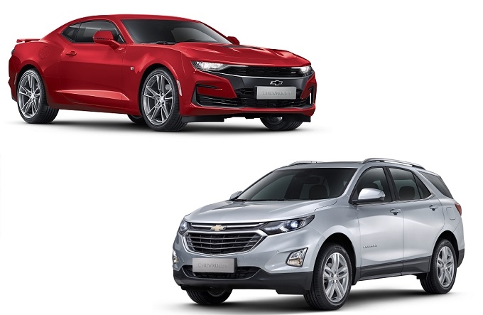 스포츠세단 카마로SS(위)와 중형SUV 이쿼녹스. (출처=쉐보레)