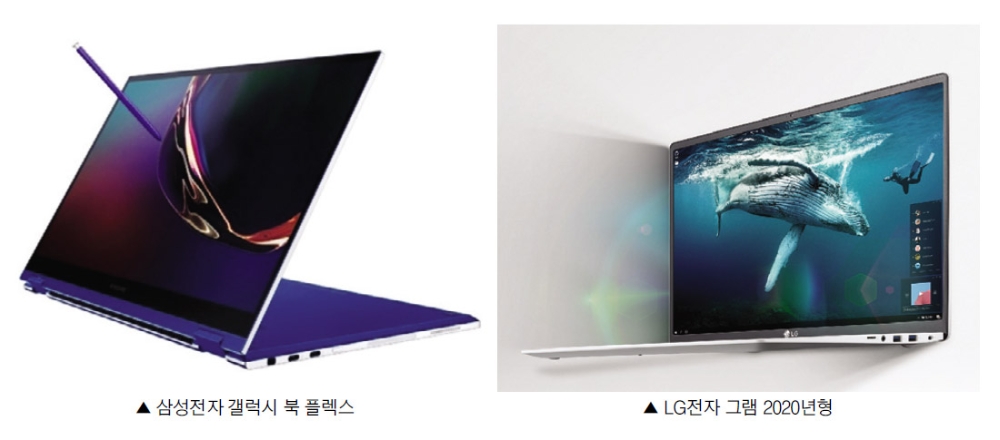 삼성 플렉스-LG 그램, 경자년 노트북 시장 승부