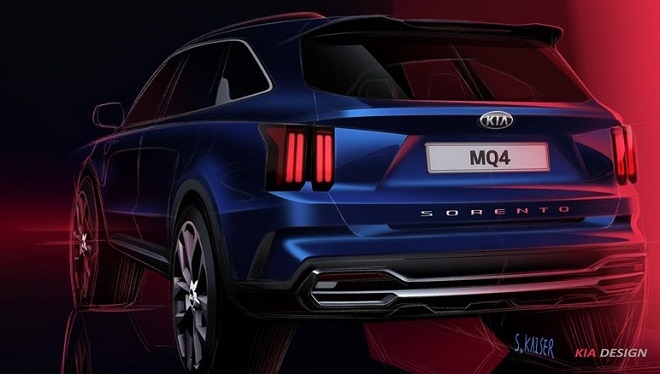 쏘렌토 풀체인지, 렌더링 공개…돋보이는 직선美