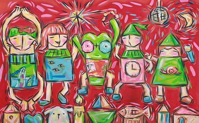 ▲박시유作. family festival. 116.8 ×72.8㎝. oil on canvas. 2020