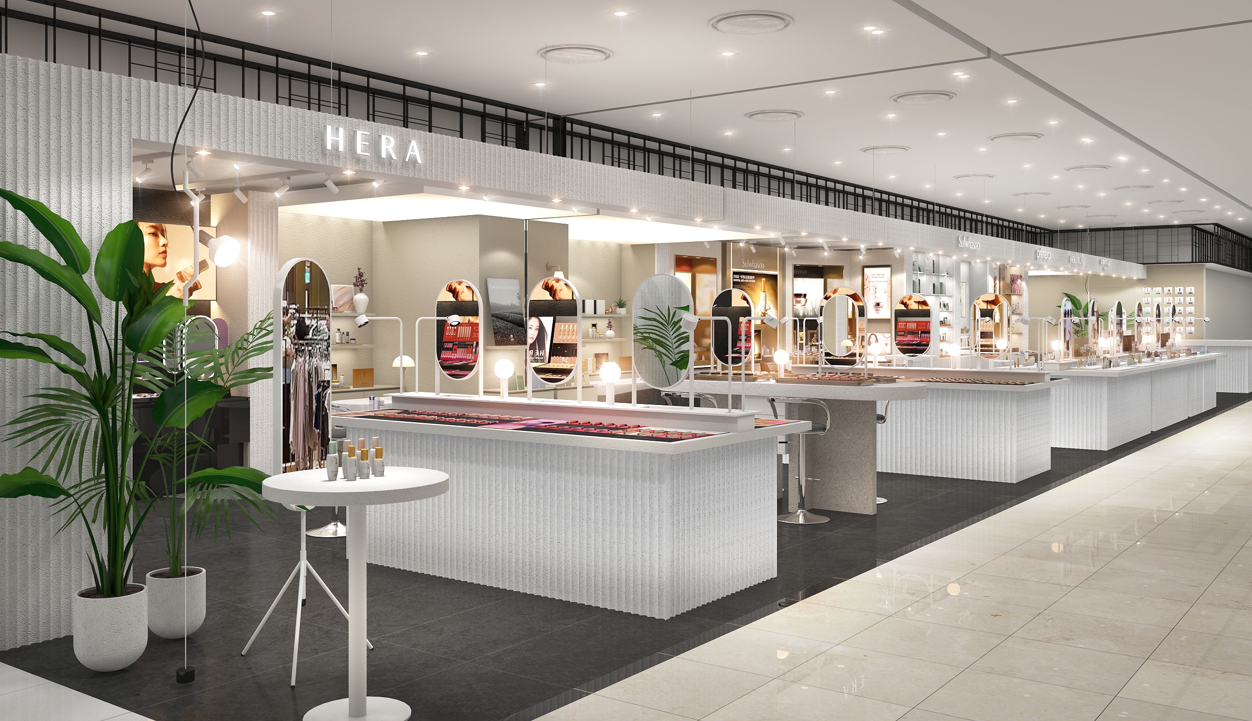 롯데백화점 청량리점에 마련된 비대면 뷰티 매장 '아모레스토어'. / 사진 = 롯데쇼핑