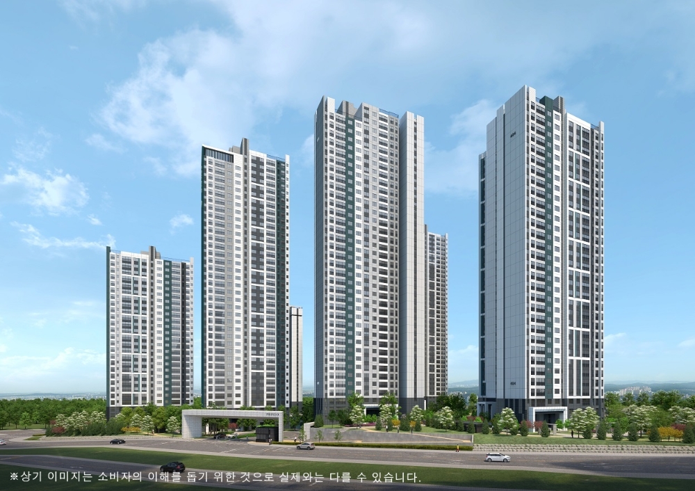 천안 푸르지오 레이크사이드 주경투시도