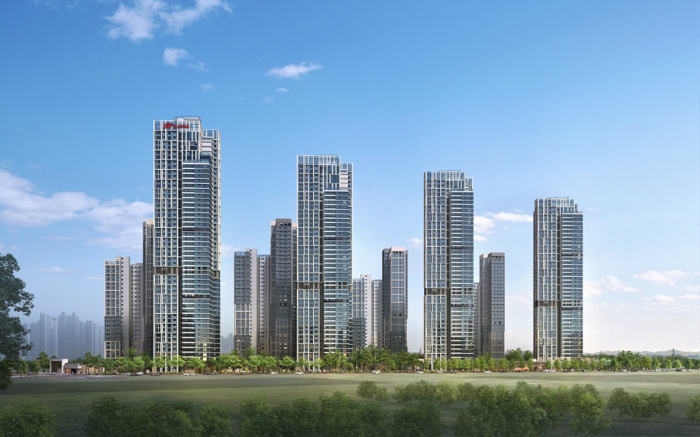 힐스테이트 레이크 송도 3차 주경투시도