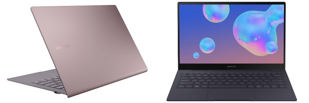 '삼성 갤럭시 북 S' (왼쪽) 얼씨 골드 색상, (오른쪽) 머큐리 그레이 색상 제품 이미지/사진=삼성전자