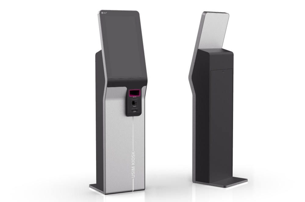 LG유플러스 언택트 매장에 비치될 키오스크의 모습/사진=LG유플러스