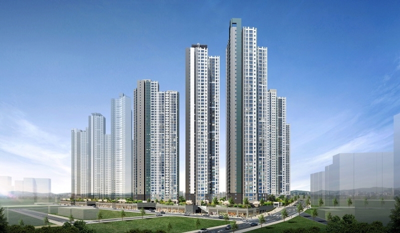 김해 푸르지오 하이엔드 주경투시도