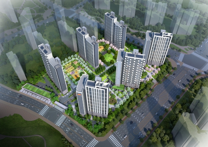 e편한세상 비전 센터포레 조감도