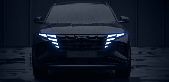 신형 투싼(NX4) 티저 이미지. 사진=현대차.