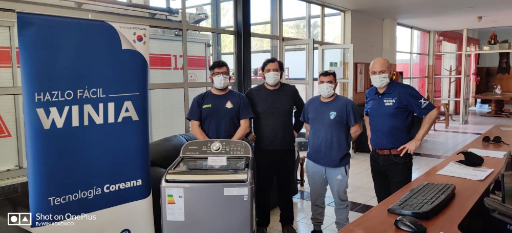 위니아대우가 칠레, 페루 등 중남미 국가의 코로나19 극복을 위해 자사 가전제품을 기부하는 사회공헌 활동을 강화하고 있다./사진=위니아대우