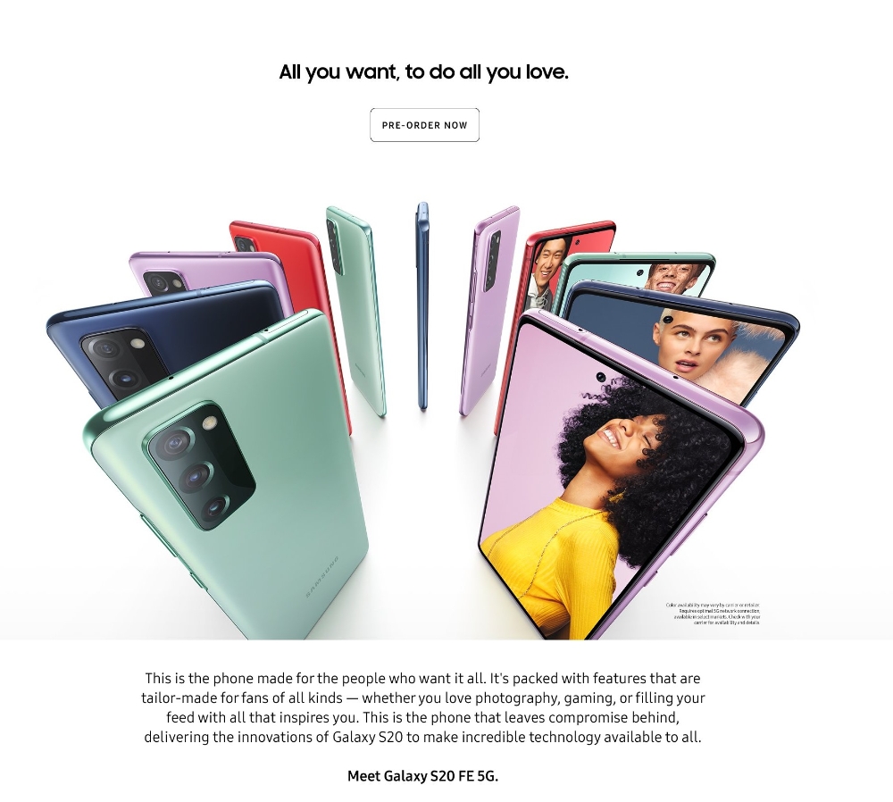 삼성전자의 '갤럭시S20 FE'가 출시를 앞두고 세부 사양이 모두 유출됐다./사진=샘모바일(SamMobile)