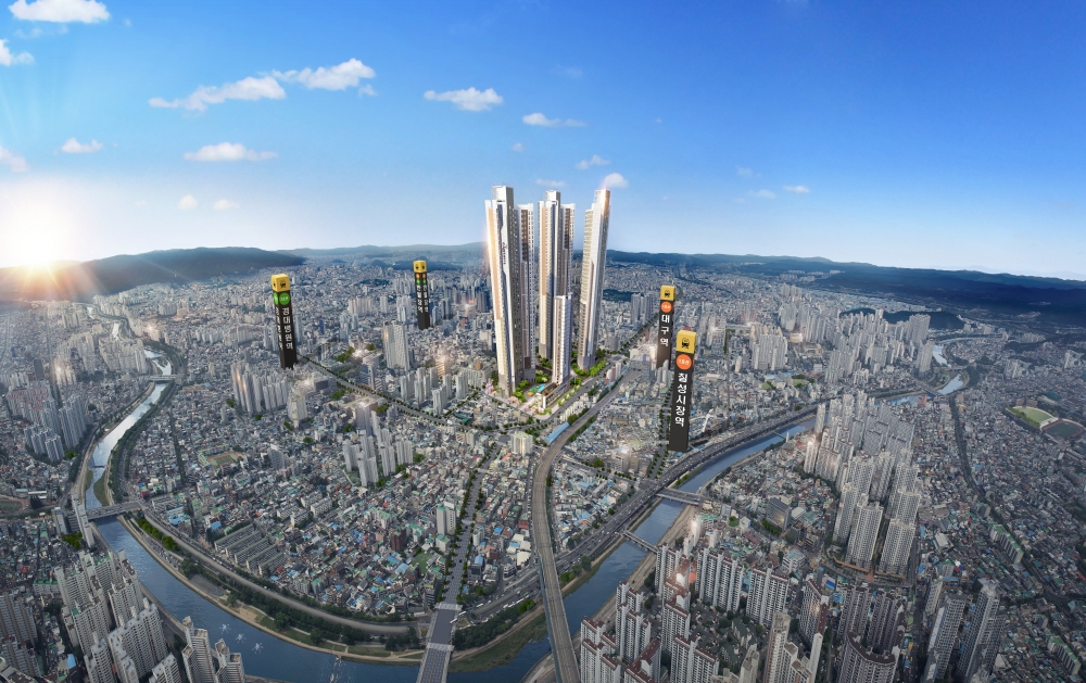 센트럴 대원칸타빌 항공조감도