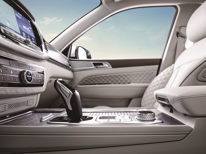 올 뉴 렉스턴 전자식 변속봉.