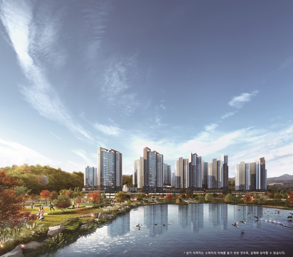 오산 롯데캐슬 스카이파크 주경투시도