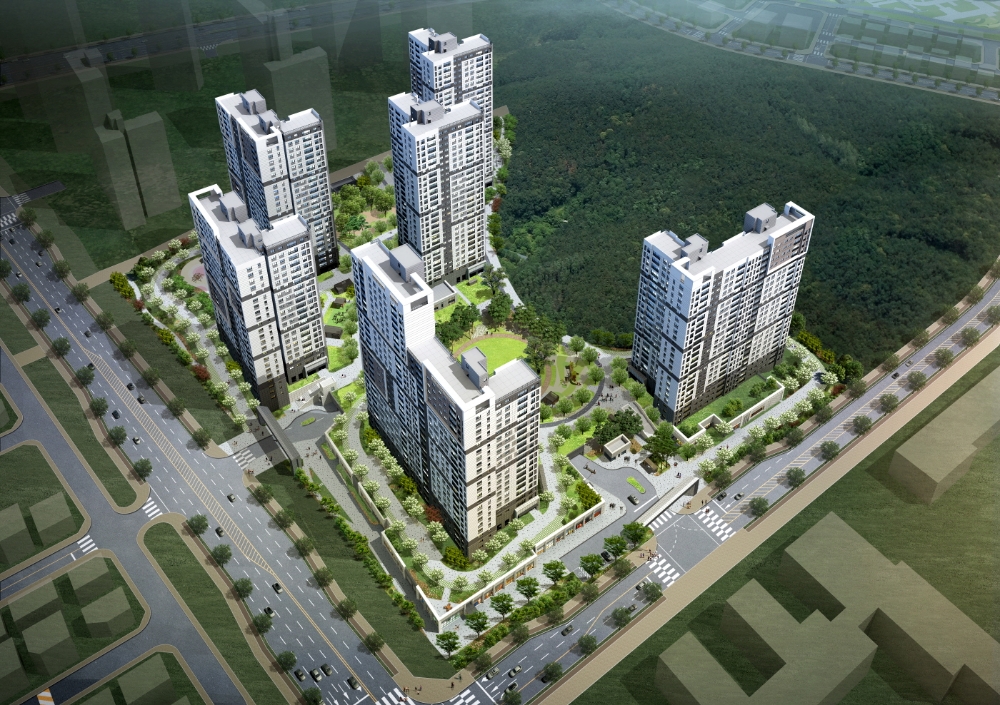 과천 푸르지오 데시앙 조감도