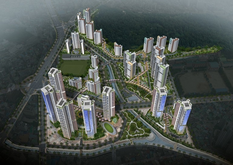 상남산호지구 재개발사업 조감도 / 사진=포스코건설