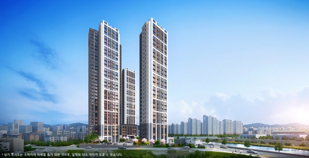 힐스테이트 광천 투시도. / 사진제공 = 더피알