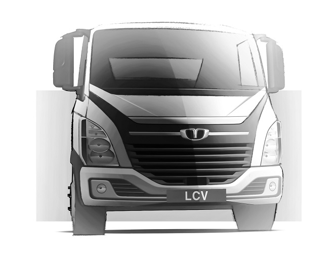 타타대우상용차 준중형트럭 '더 쎈' 렌더링. 제공=타타대우.