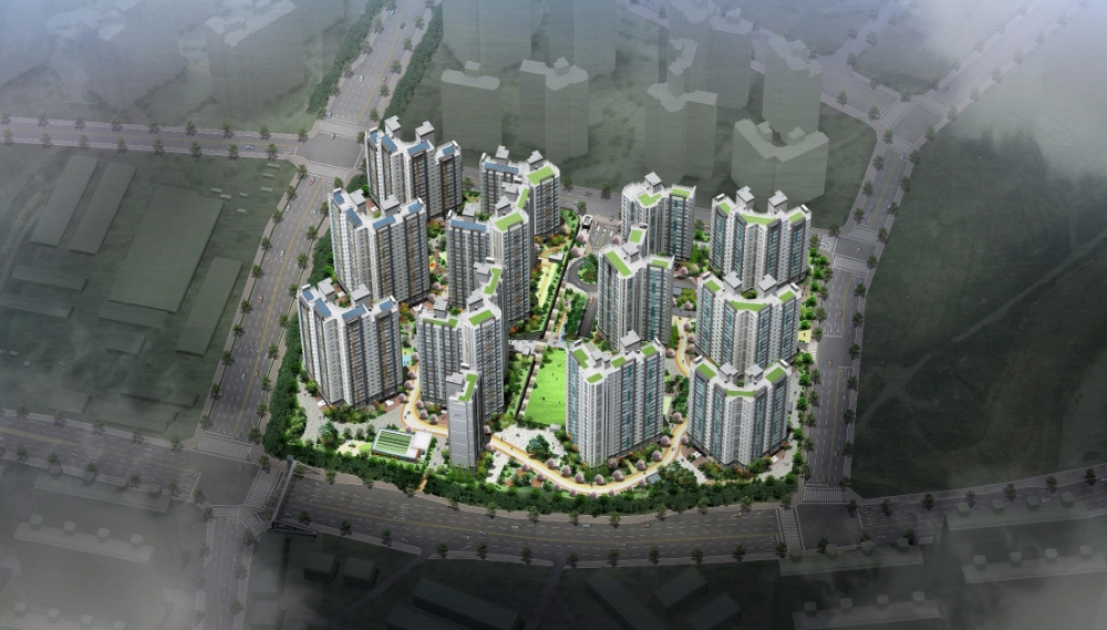 아산 삼부르네상스 더힐 조감도