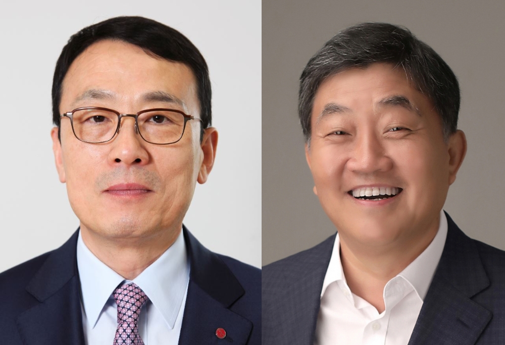 이방수 LG CSR팀장 사장(왼쪽)과 손보익 실리콘웍스 대표이사 사장(오른쪽)/사진=LG