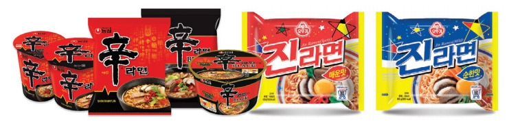 ‘공고한 1등’ 신라면 vs ‘절치부심’ 진라면