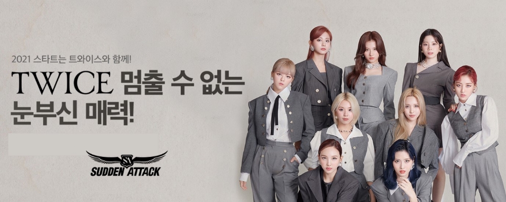 넥슨이 온라인 FPS게임 ‘서든어택’에 2021년 첫 신규 캐릭터로 걸그룹 트와이스를 선보였다고 7일 밝혔다. 사진=넥슨