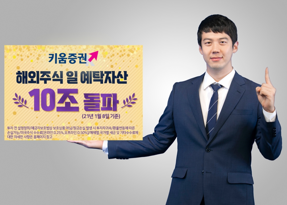 키움증권, 해외주식 하루 예탁자산 10조원 돌파 / 사진= 키움증권(2021.01.22)