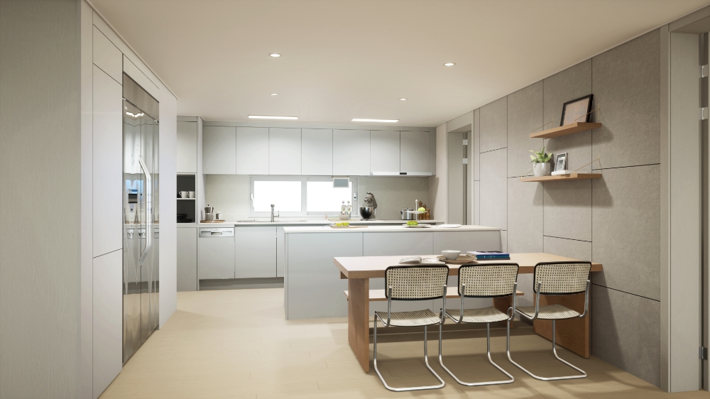 DL이앤씨의 특화 설계 적용 주방 모습. / 사진제공 = DL이앤씨