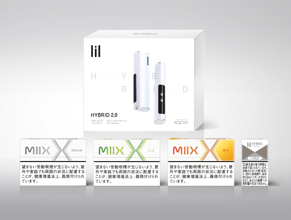 일본 판매용 ‘릴 하이브리드 2.0’ 디바이스 및 전용스틱 ‘믹스’ 사진. / 사진제공 = KT&G