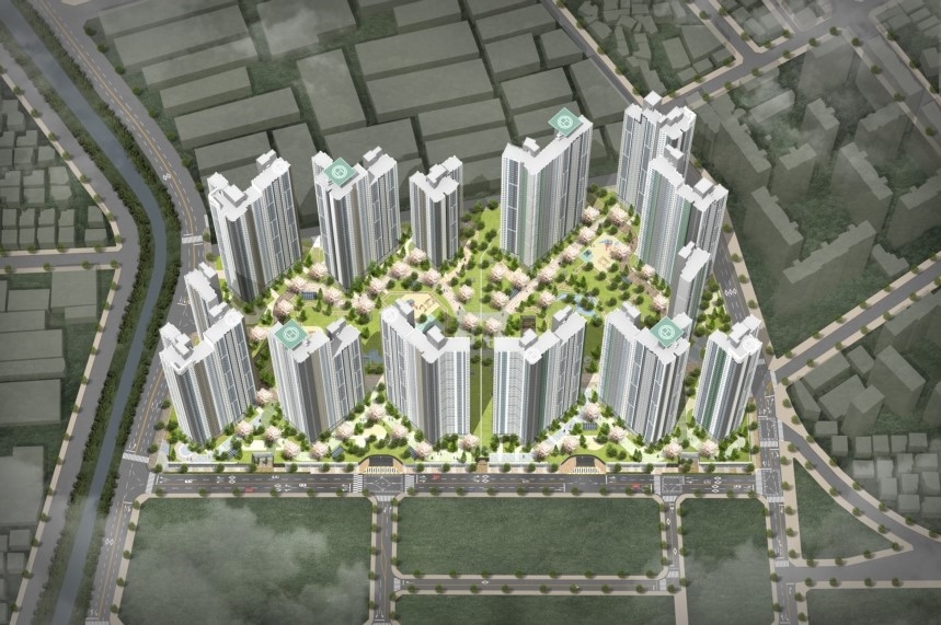 김해 푸르지오 하이엔드 조감도. / 사진제공 = 대우건설