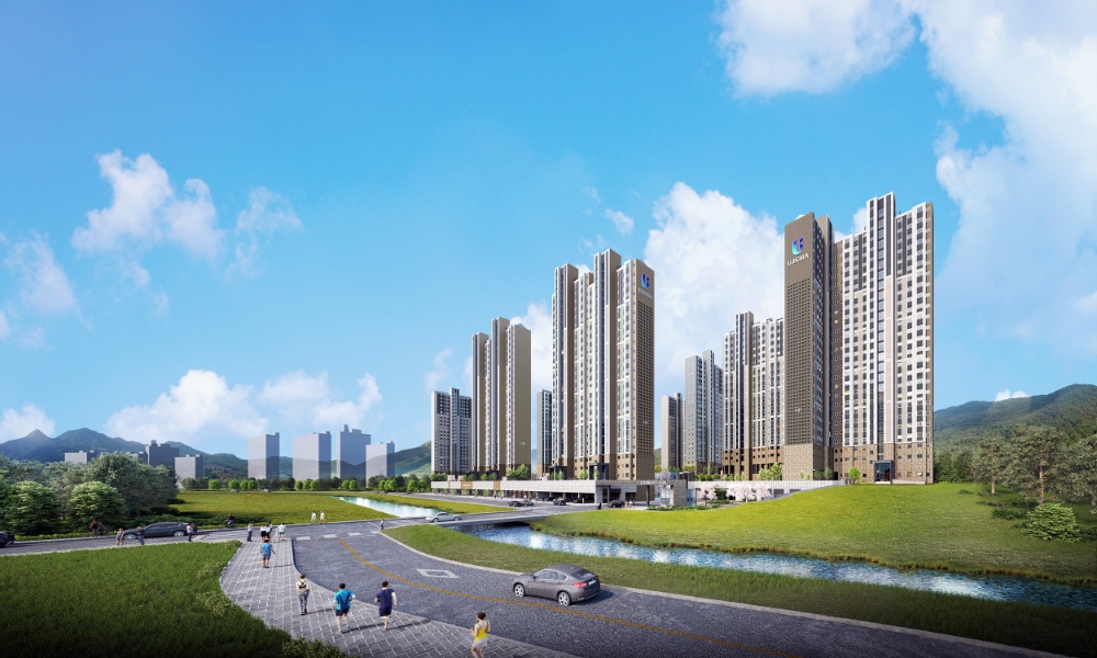 창원 마창대교 반도유보라 아이비파크 주경투시도