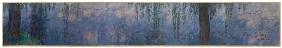 The Water Lilies: Morning with Willows 수련 연작 중 " 버드나무가 있는 아침" 출처:오랑주리미술관