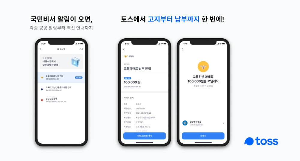 토스가 행정정보를 확인할 수 있는 ‘국민비서’ 서비스를 오픈했다. /사진=토스