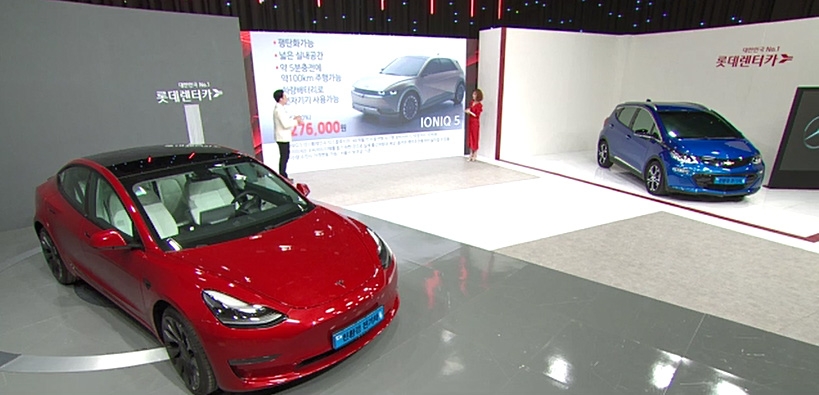 CJ오쇼핑 롯데렌터카 방송 모습. / 사진제공 = CJ ENM