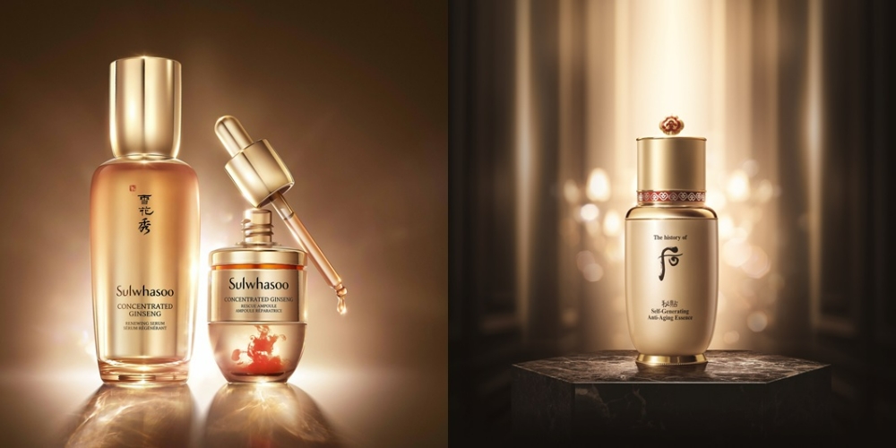 (왼쪽)아모레퍼시픽의 '설화수', LG생활건강의 '후' 제품 사진./사진제공=각 사