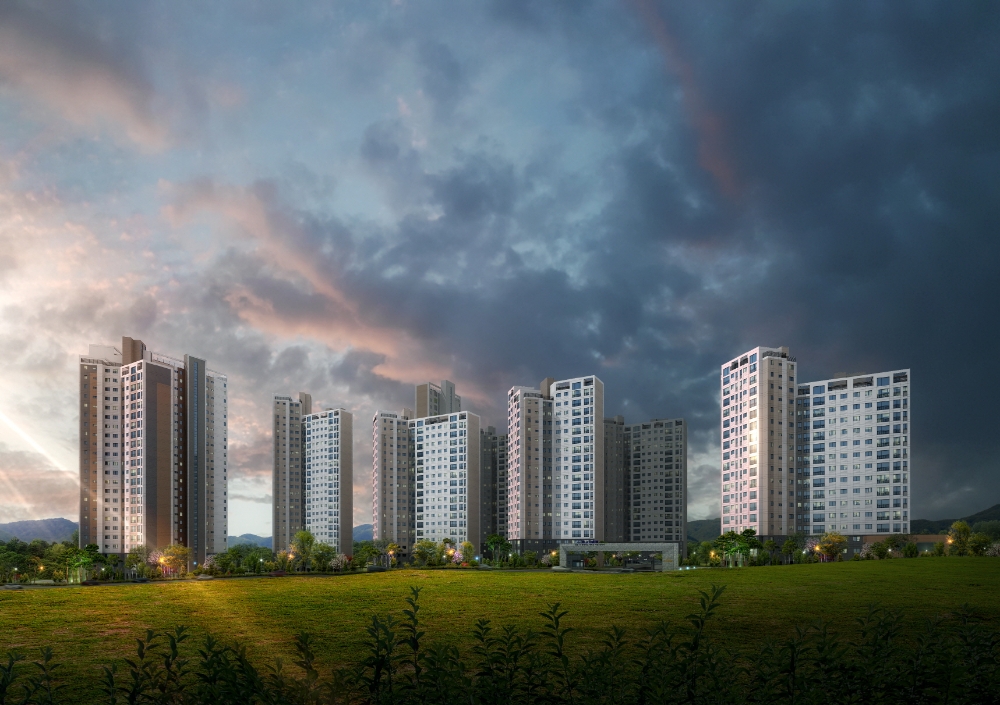 대전 읍내동 지역주택조합사업 투시도 / 사진=쌍용건설