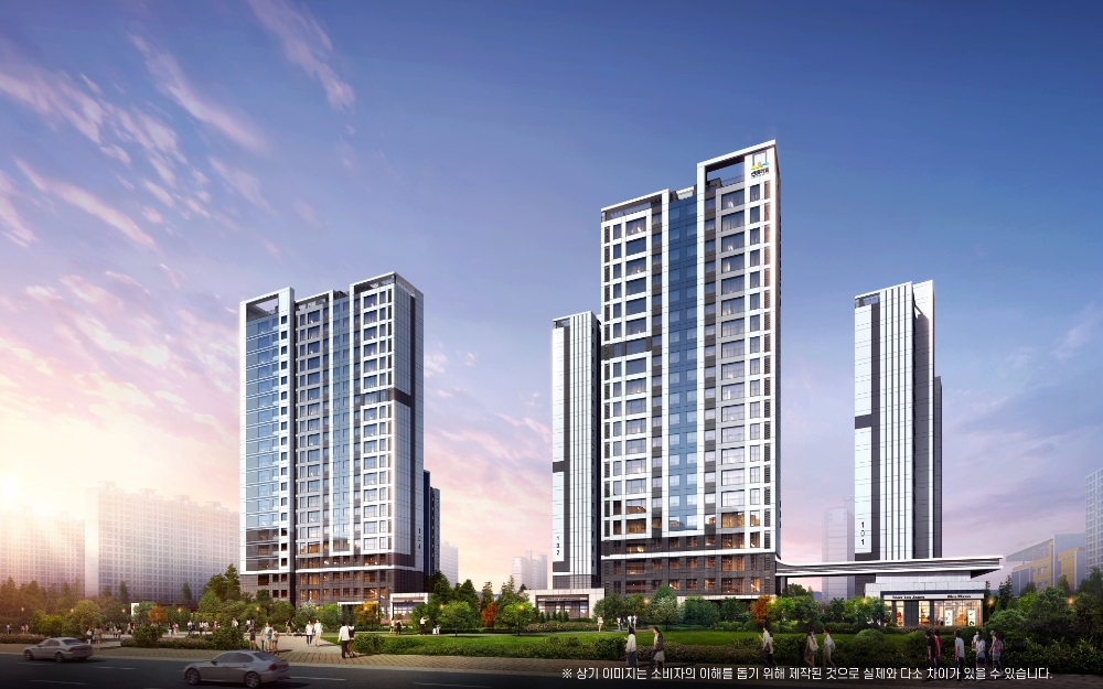 ‘지행역 센트레빌 파크뷰’ 투시도. / 사진=동부건설