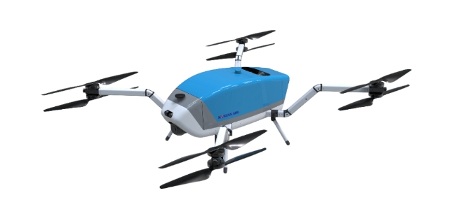 대한항공은 14일 제주소방안전본부와 ‘소방전술용 드론 사업’ 계약을 맺고 자사가 자체 개발한 ‘하이브리드 드론’ 2대를 공급한다. 사진=대한항공.