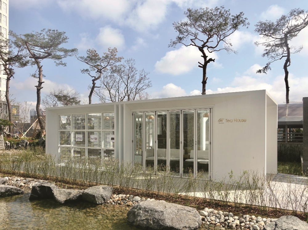 Gen Z 스타일이 적용된 힐스테이트 단지 내 티하우스 / 사진=현대건설