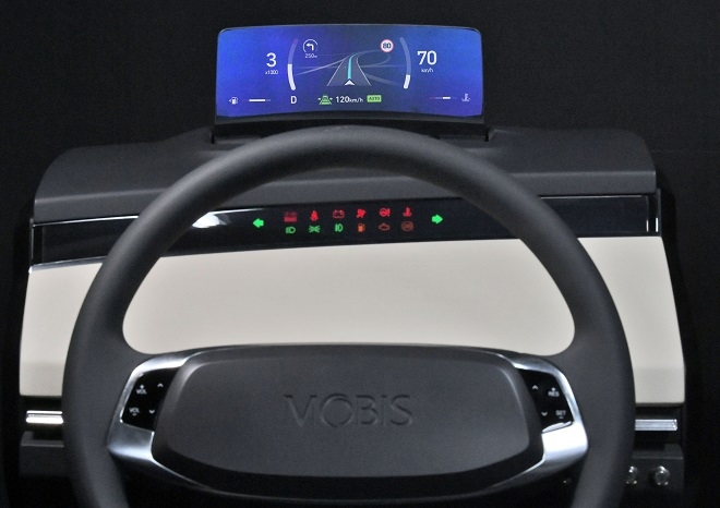 현대모비스 클러스터리스 HUD.