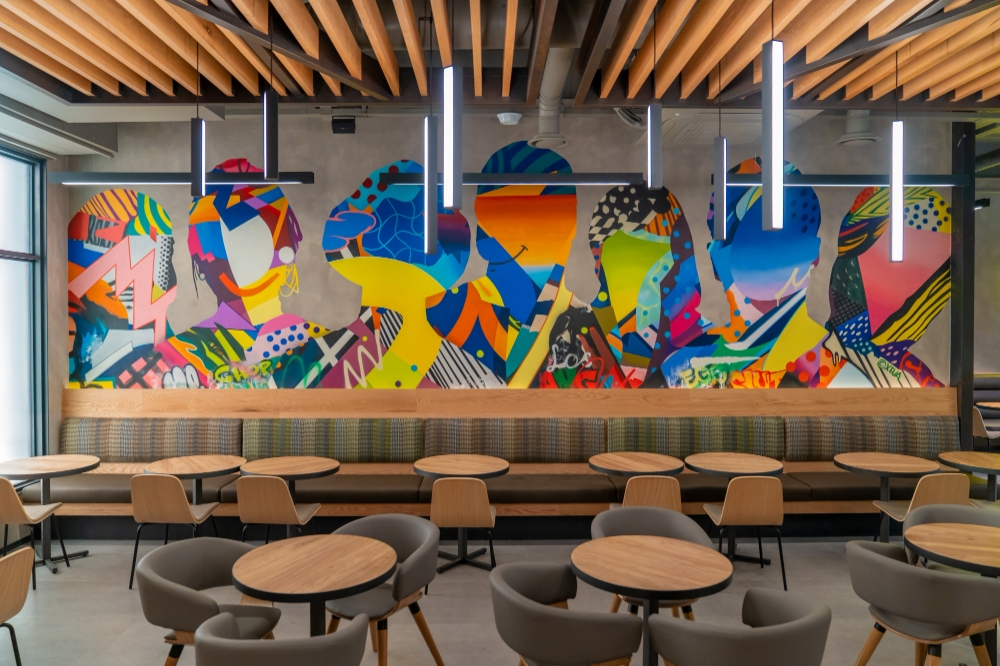 에그슬럿 강남점 뮤럴(Mural) 아트/사진제공=SPC삼립