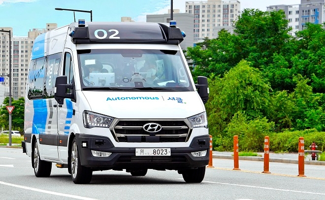 세종 스마트시티에서 시범 운행 예정인 로보셔틀. 사진=현대차.