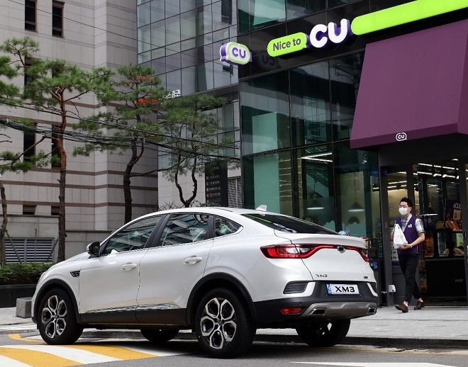 르노삼성 XM3, CU편의점 간편결제 지원 시작