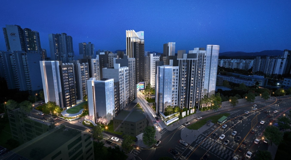 고덕아남 야경 조감도 / 사진=삼성물산 건설부문