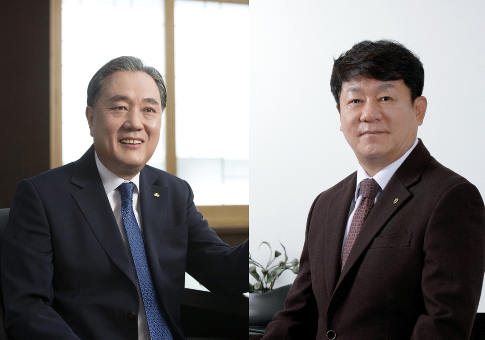 박차훈 새마을금고중앙회장(왼쪽)과 김윤식 신협중앙회장(오른쪽). /사진=각사