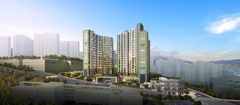 ‘양산 코아루 에듀포레’ 투시도. / 사진=한국토지신탁